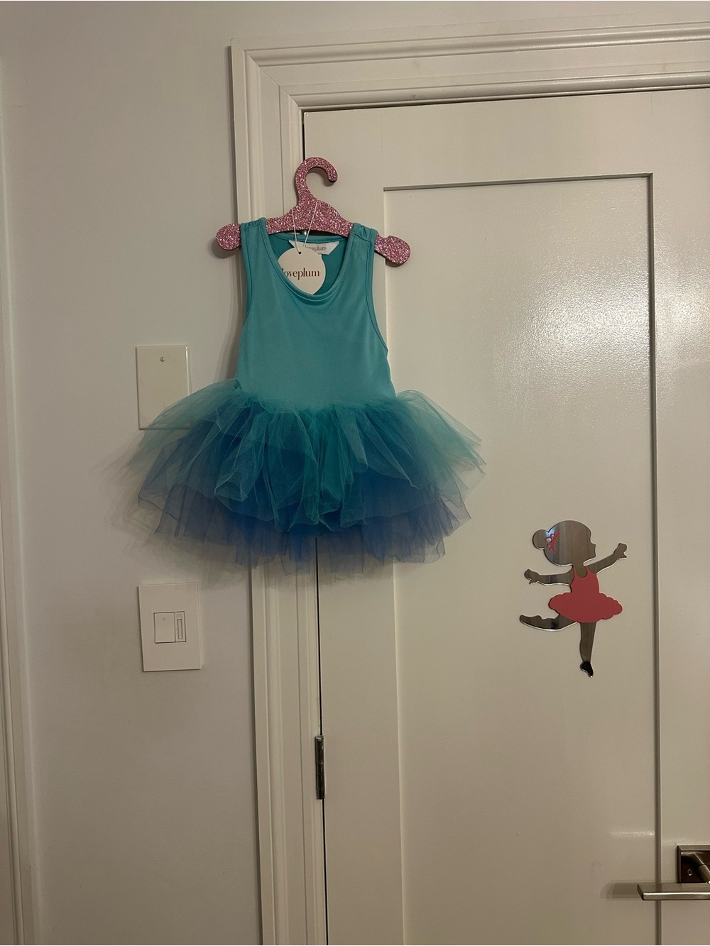 Iloveplum tutu sleeveless dress - teal & blue